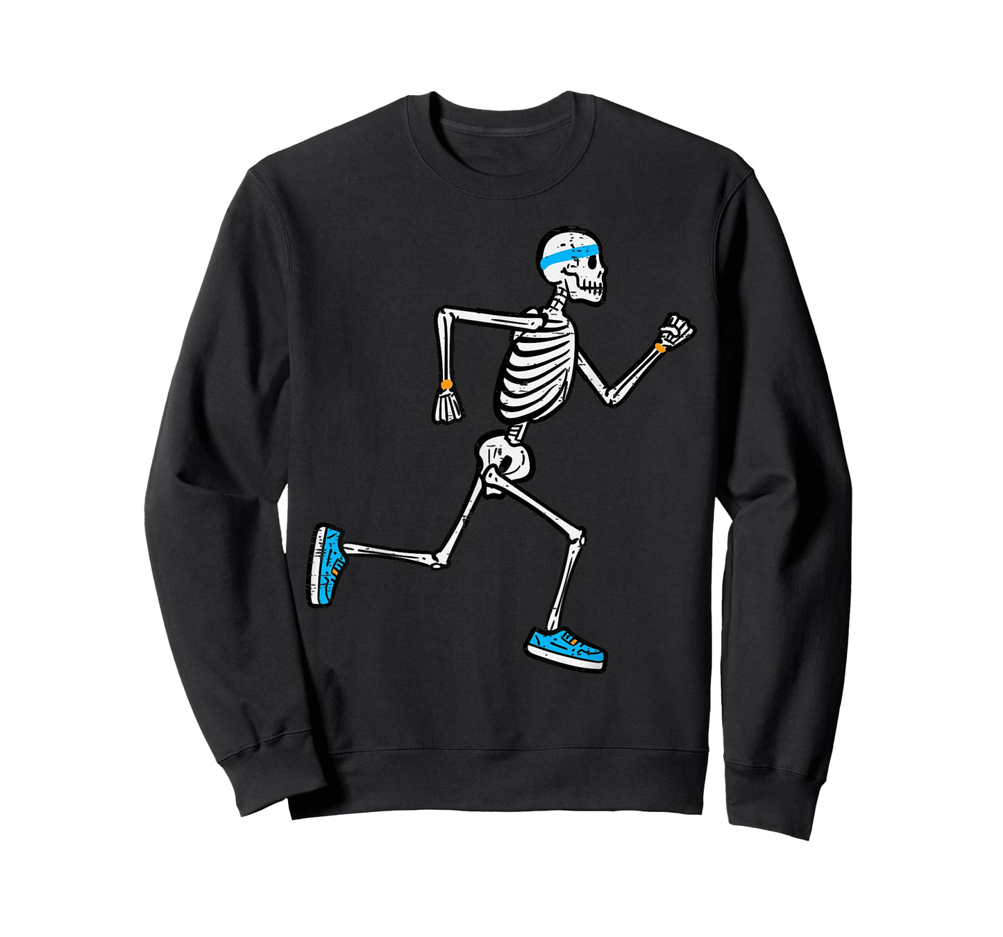 Halloween Skeleton Running Marathon Costume Men Women Kids T-Shirt