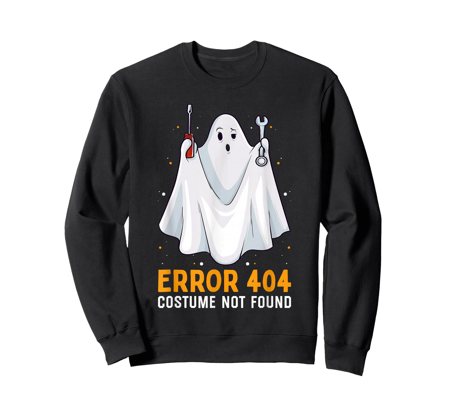Funny Error 404: Costume Not Found Easy Lazy Halloween Ghost T-Shirt