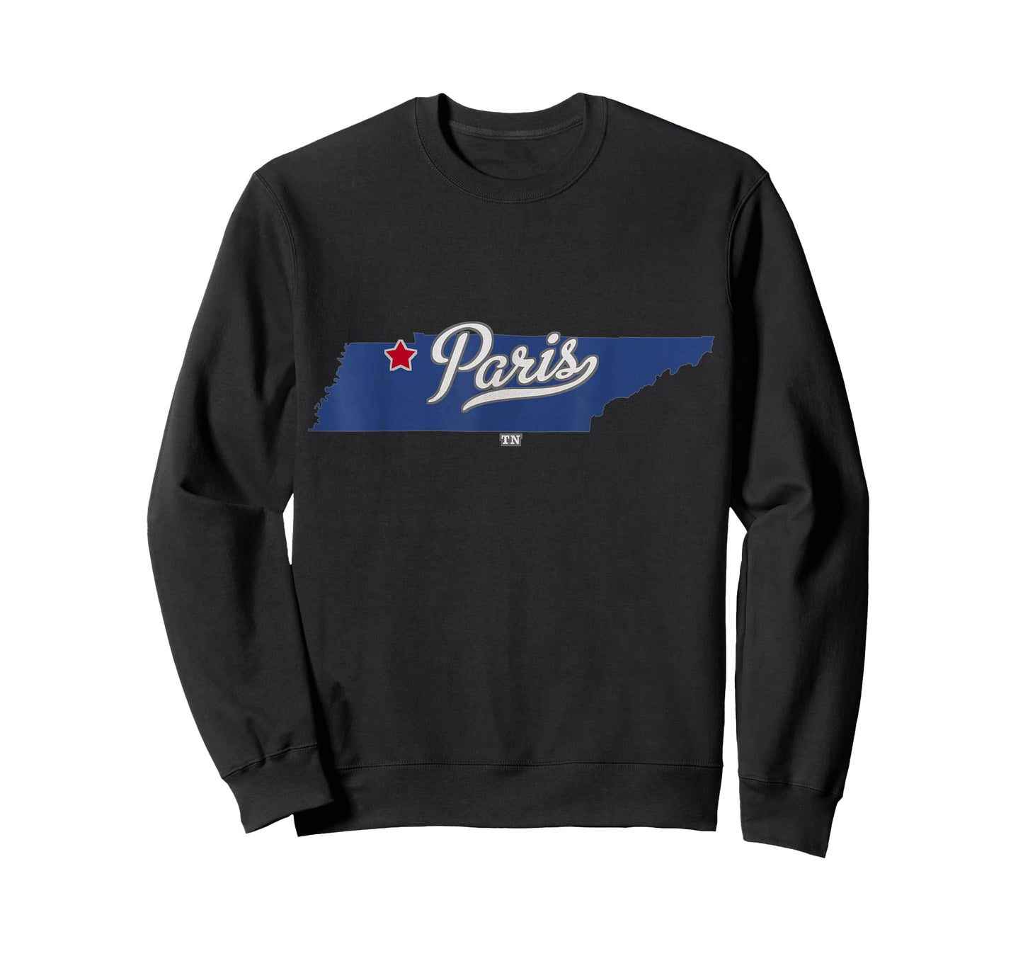 Paris Tennessee TN Map T-Shirt