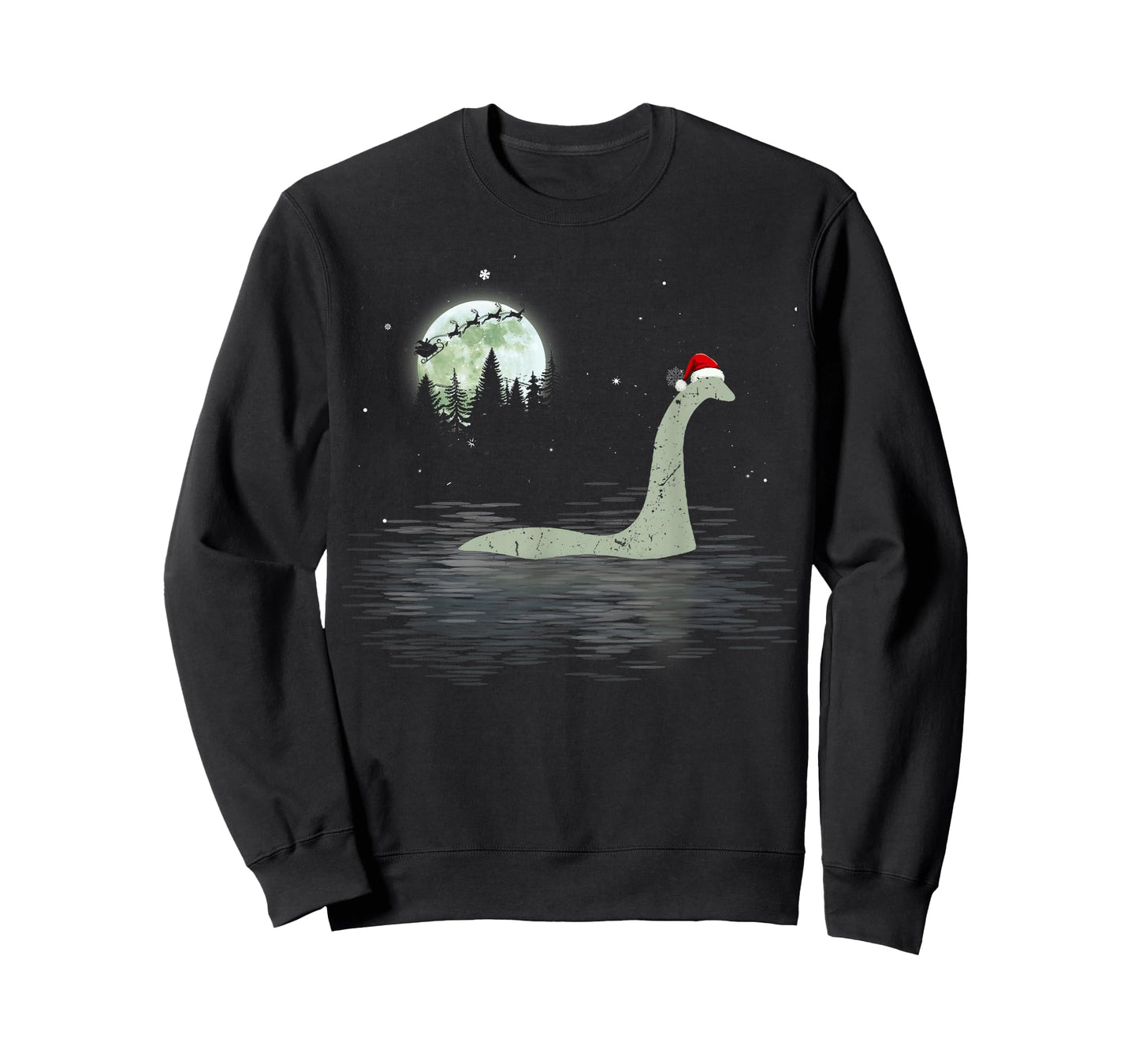Loch Ness Monster Christmas Santa Nessie Xmas Pajamas T-Shirt