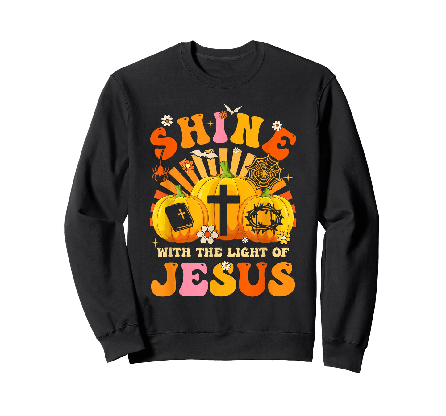 Shine With The Light Of Jesus Christian Halloween Women T-Shirt