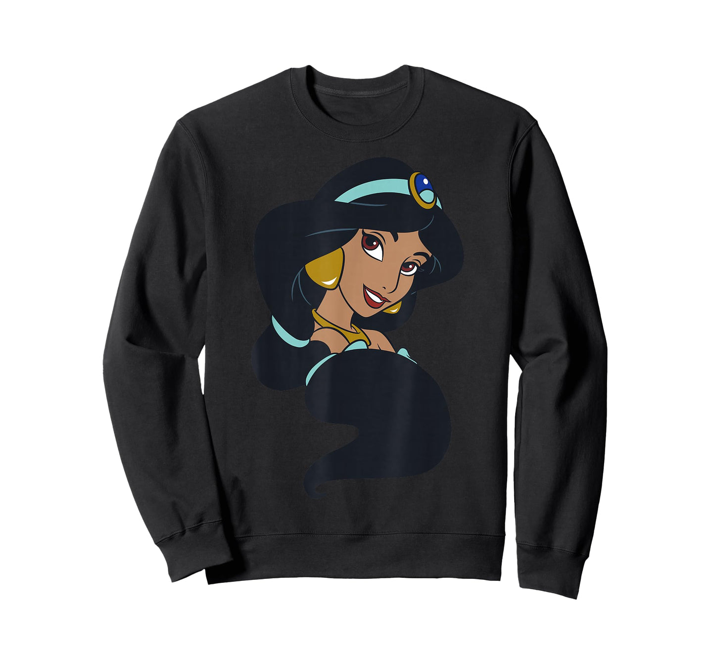 Disney Aladdin Jasmine Hair Swirl Big Portrait T-Shirt