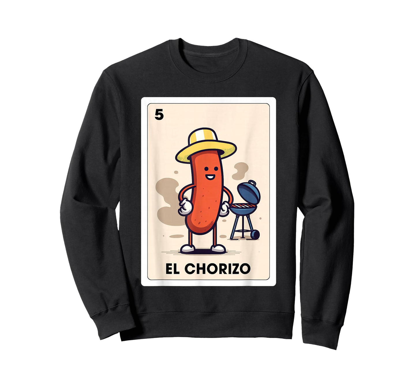 Mexicana Sausage Lover BBQ El Chorizo Mexican Bingo Card T-Shirt