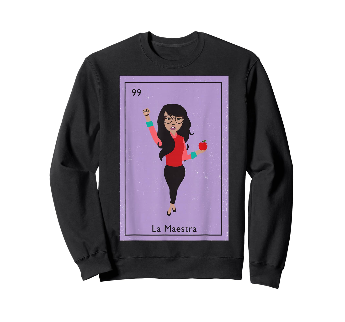 La Maestra Mexican Bingo Card Teacher Lottery Card T-Shirt