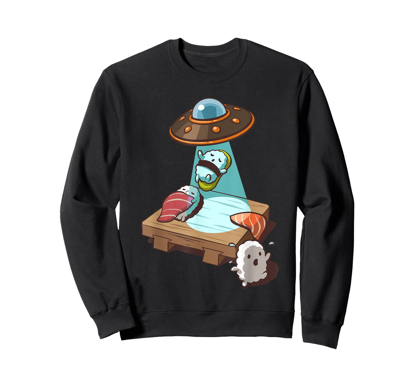Sushi UFO Alien Abduction T-Shirt