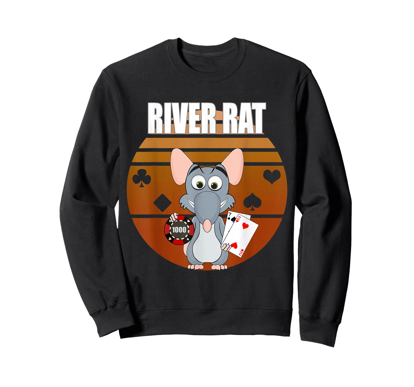 River Rat Poker Funny Texas Holdem design T-Shirt