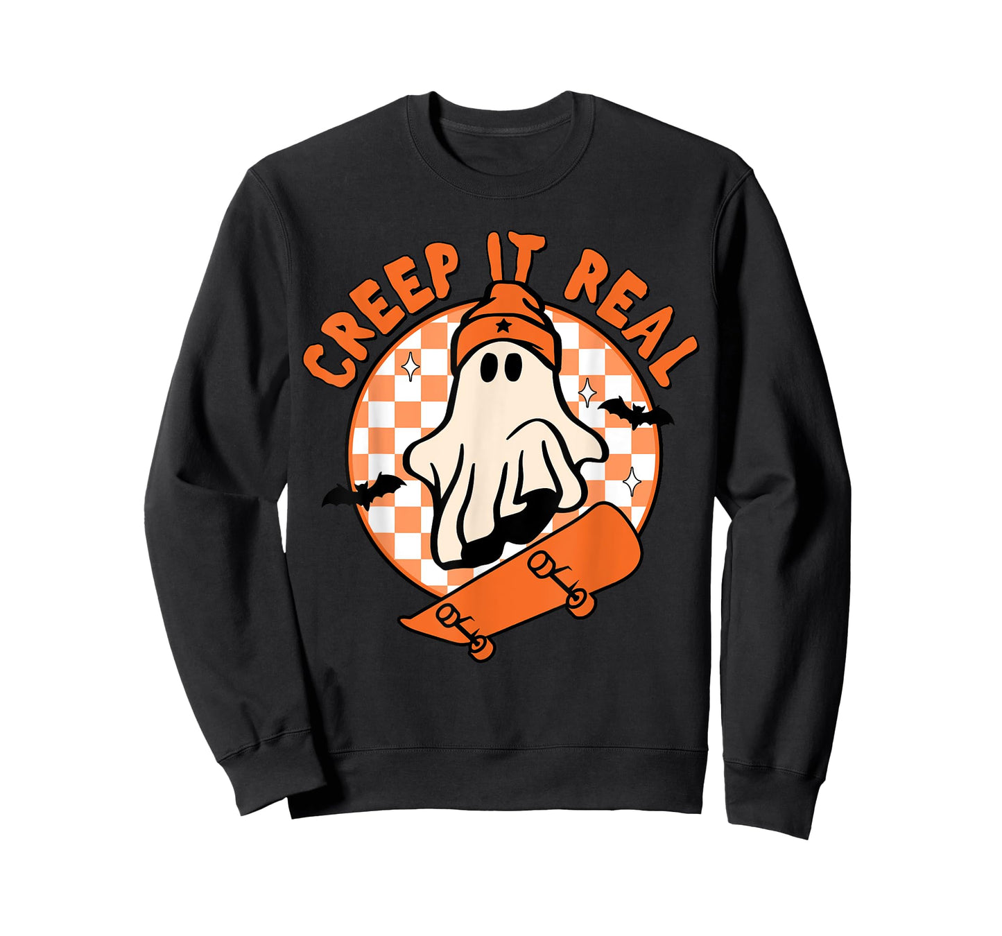 Vintage Retro Halloween Creep It Real Ghost Boy Fall Season T-Shirt