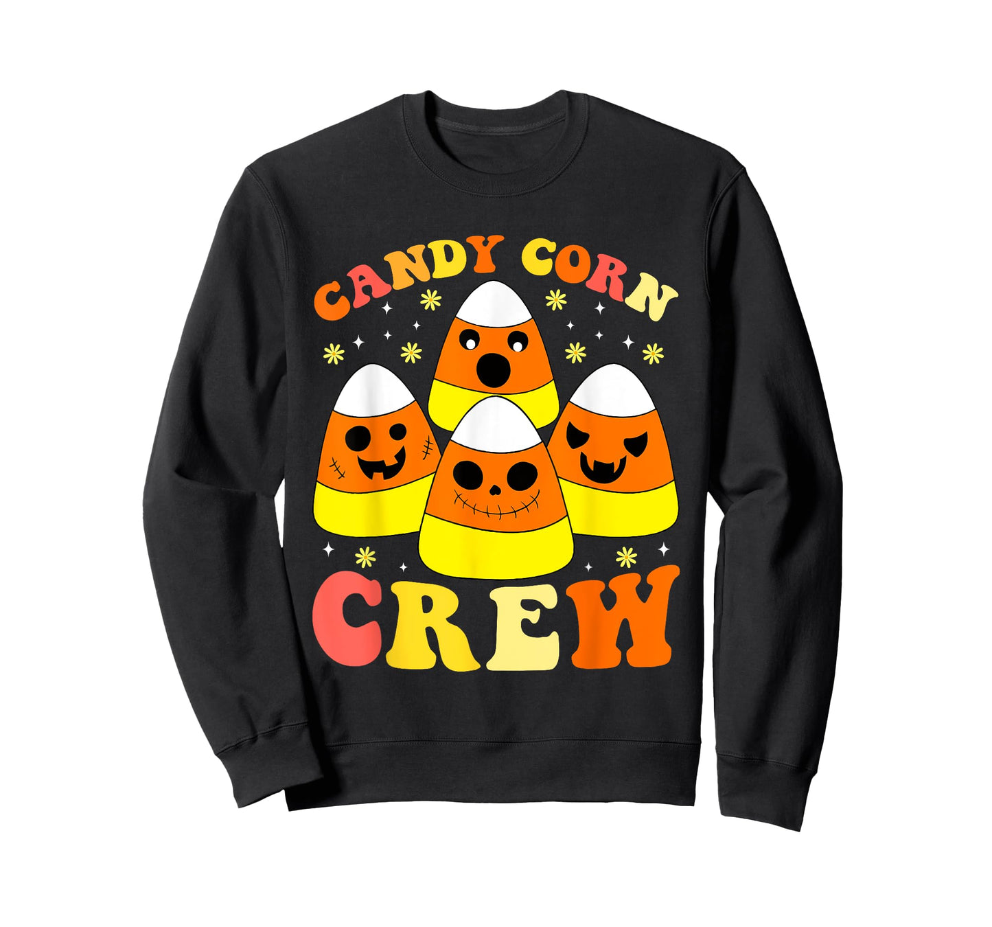 Candy Corn Crew Halloween Costume Men Women Friends T-Shirt