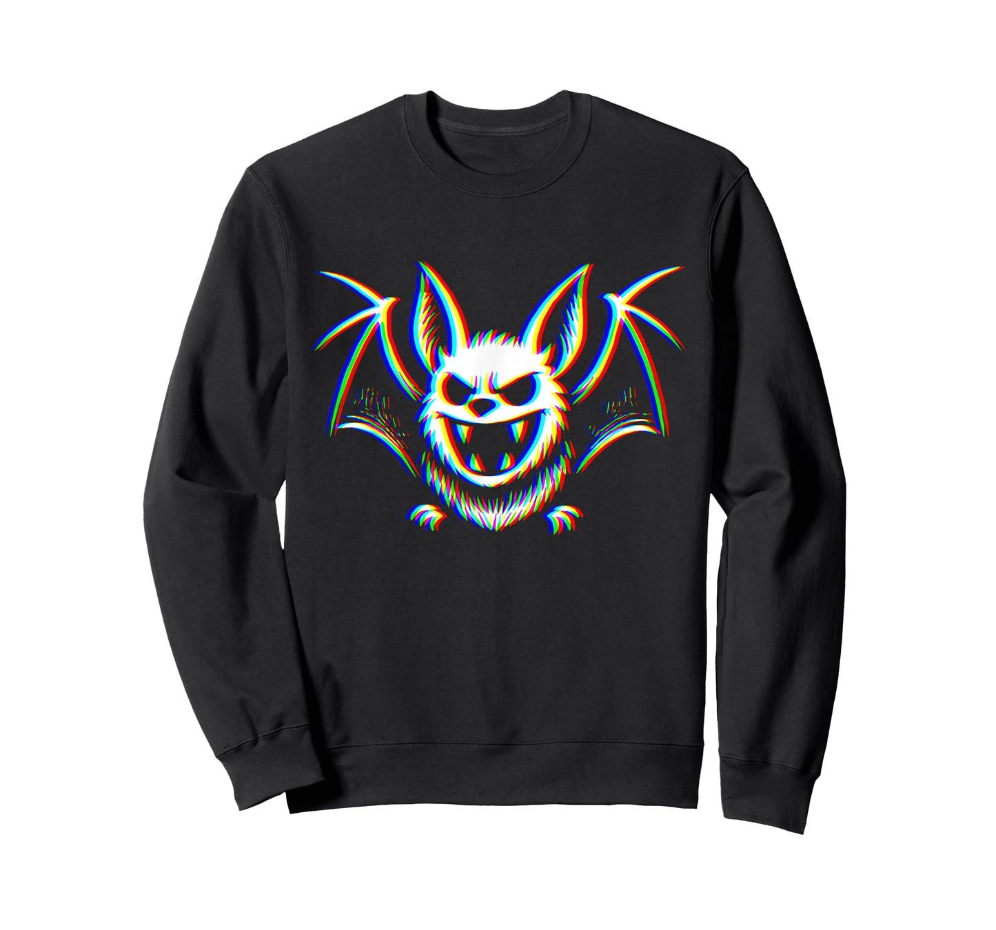 Halloween Aesthetic EDM Vaporwave Psychedelic Ghost Bat Rave T-Shirt