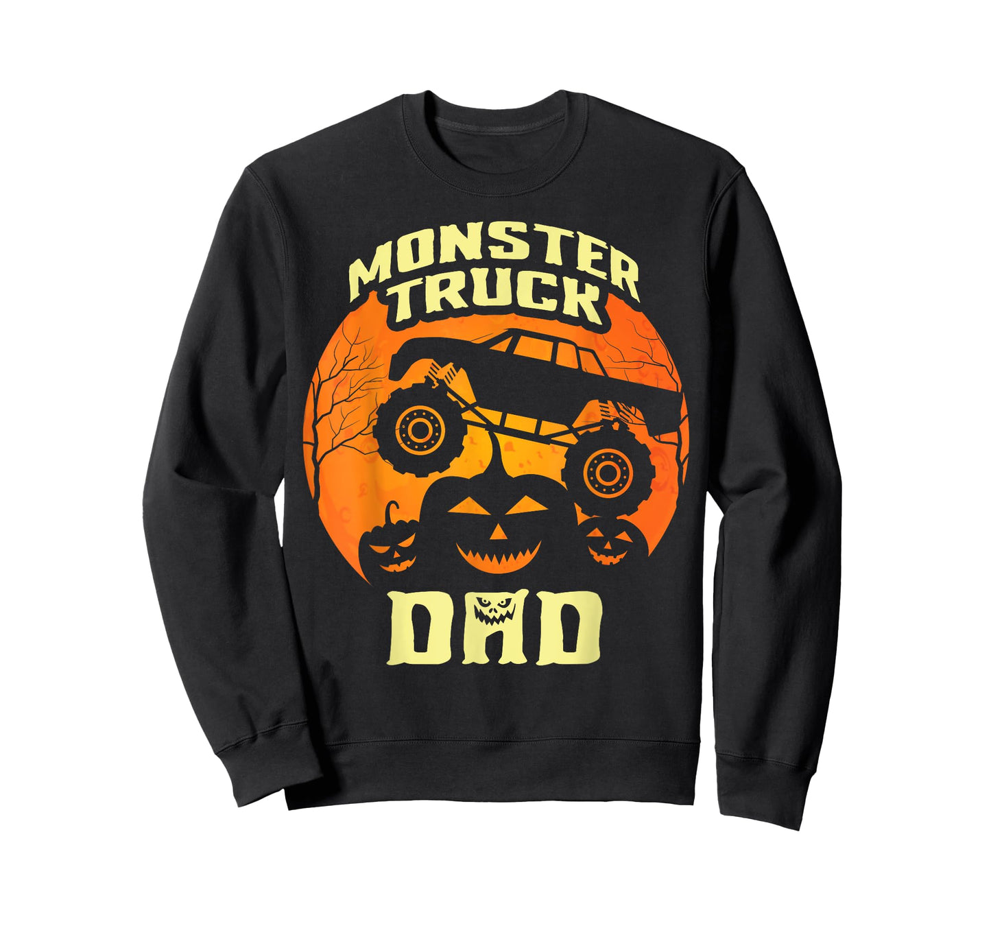 Monster Truck Dad Truck Lovers Pumpkins Halloween Costume T-Shirt