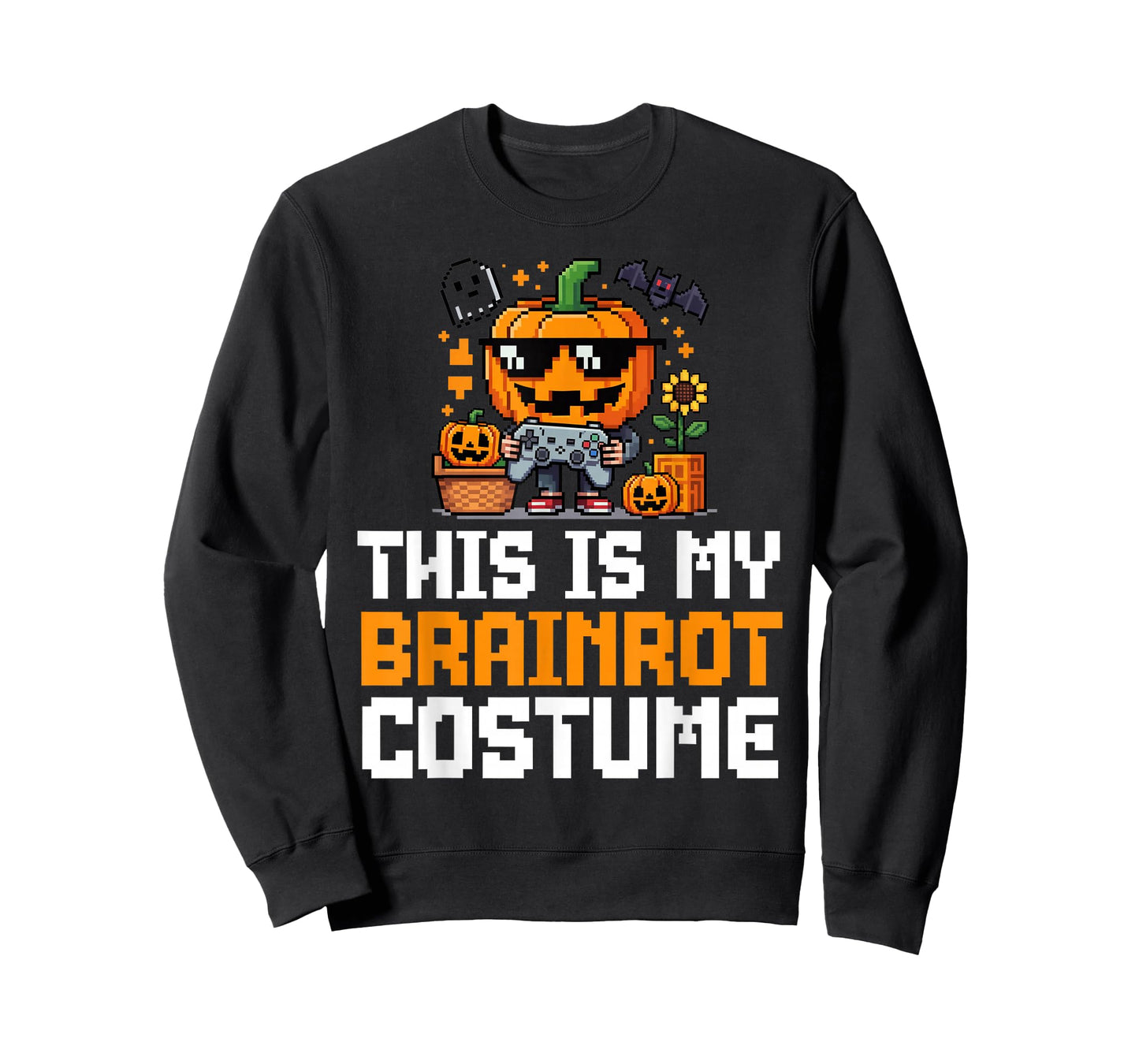 This is My Brain Rot Costume Halloween Shirt Kids Gamer T-Shirt