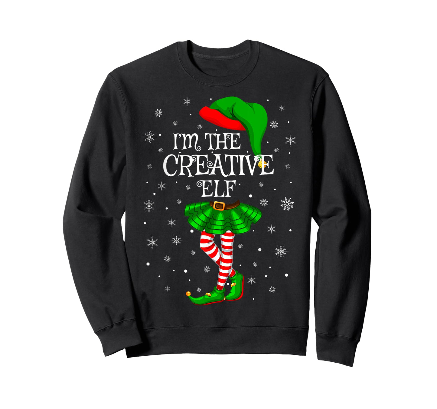 Matching Family Group I'm The Creative Elf Christmas T-Shirt