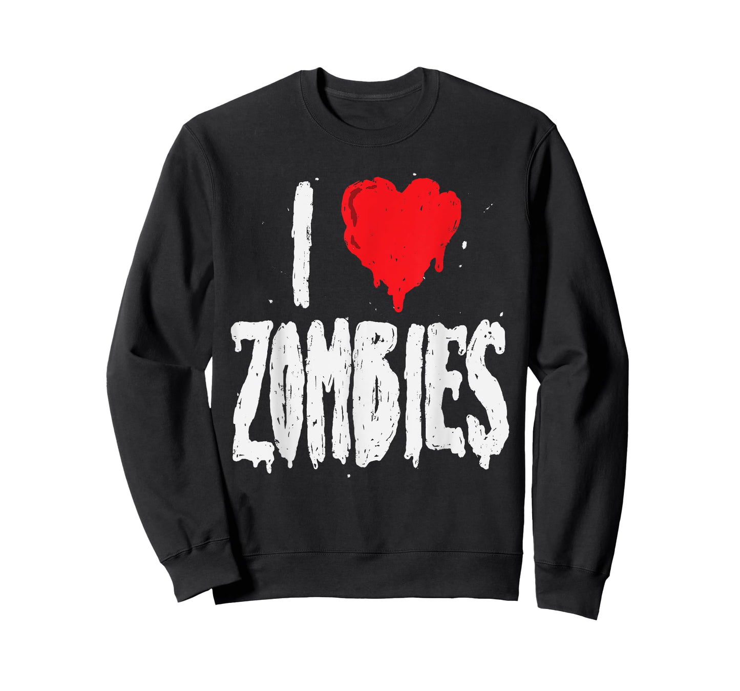 I Love Zombies - Halloween Holiday Zombie Lover Quote T-Shirt