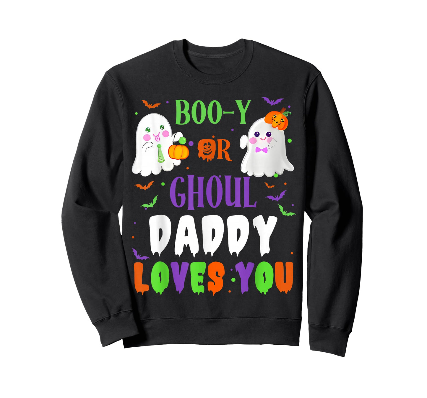 Boo-y Or Ghoul Daddy Loves You Boo Halloween Baby Gender T-Shirt