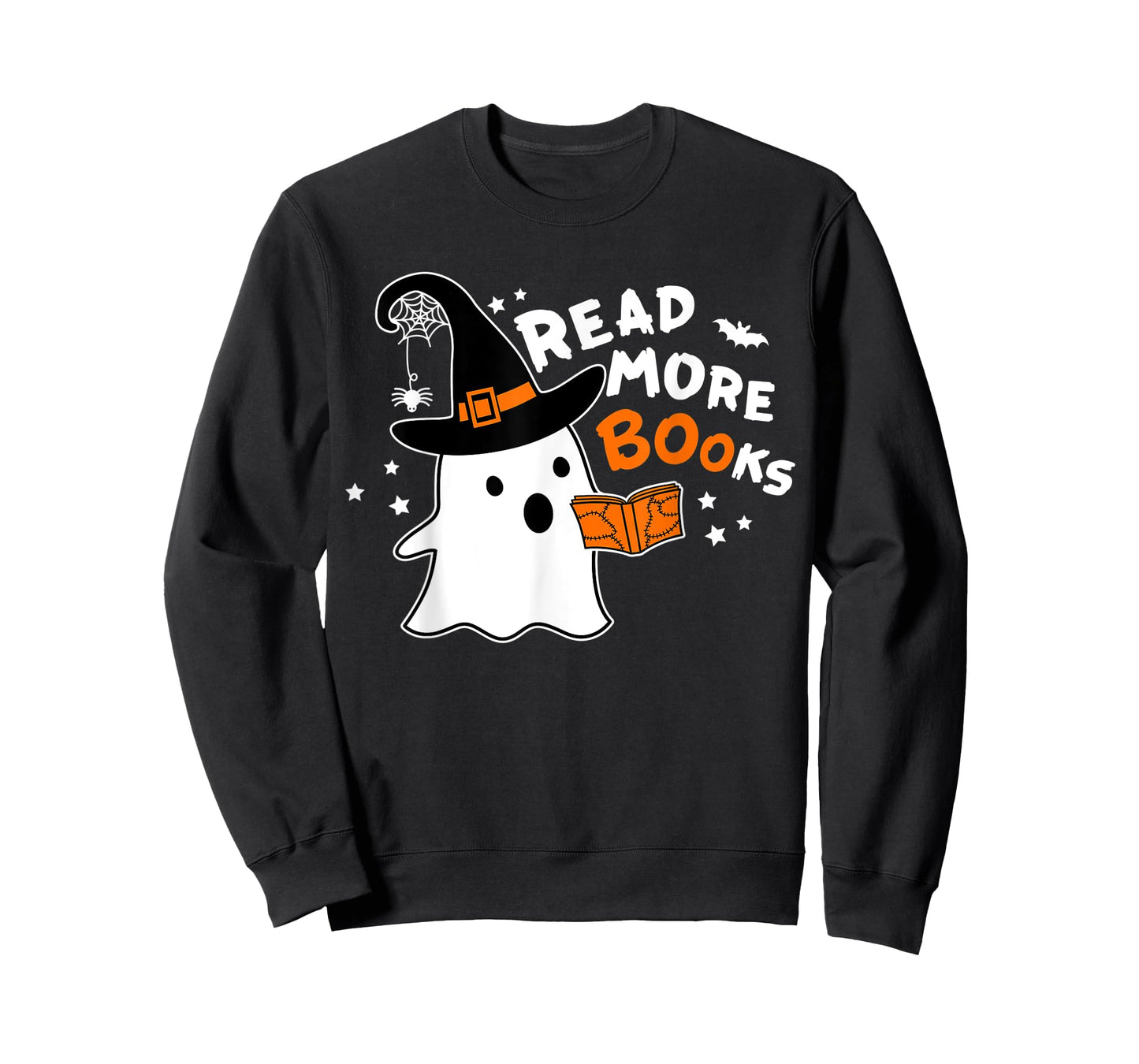 Read More Booooooks Bookish Spooky Teacher Retro Halloween T-Shirt for Men Women Kids