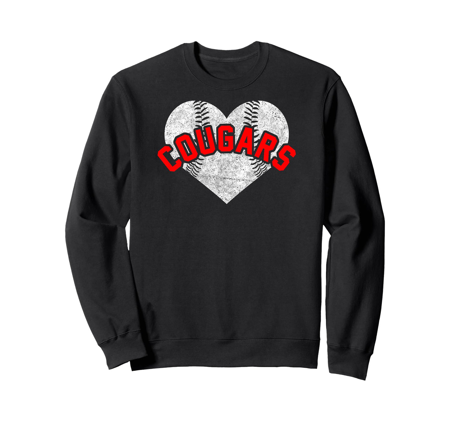 Cougars Baseball Softball Shirt High School Team Mascot Mom T-Shirt