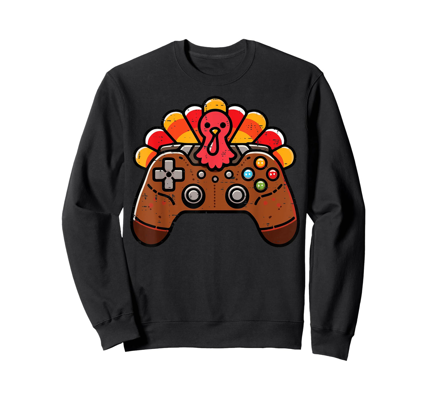Thanksgiving Turkey Gaming Controller Gamer Boys Kids Men T-Shirt