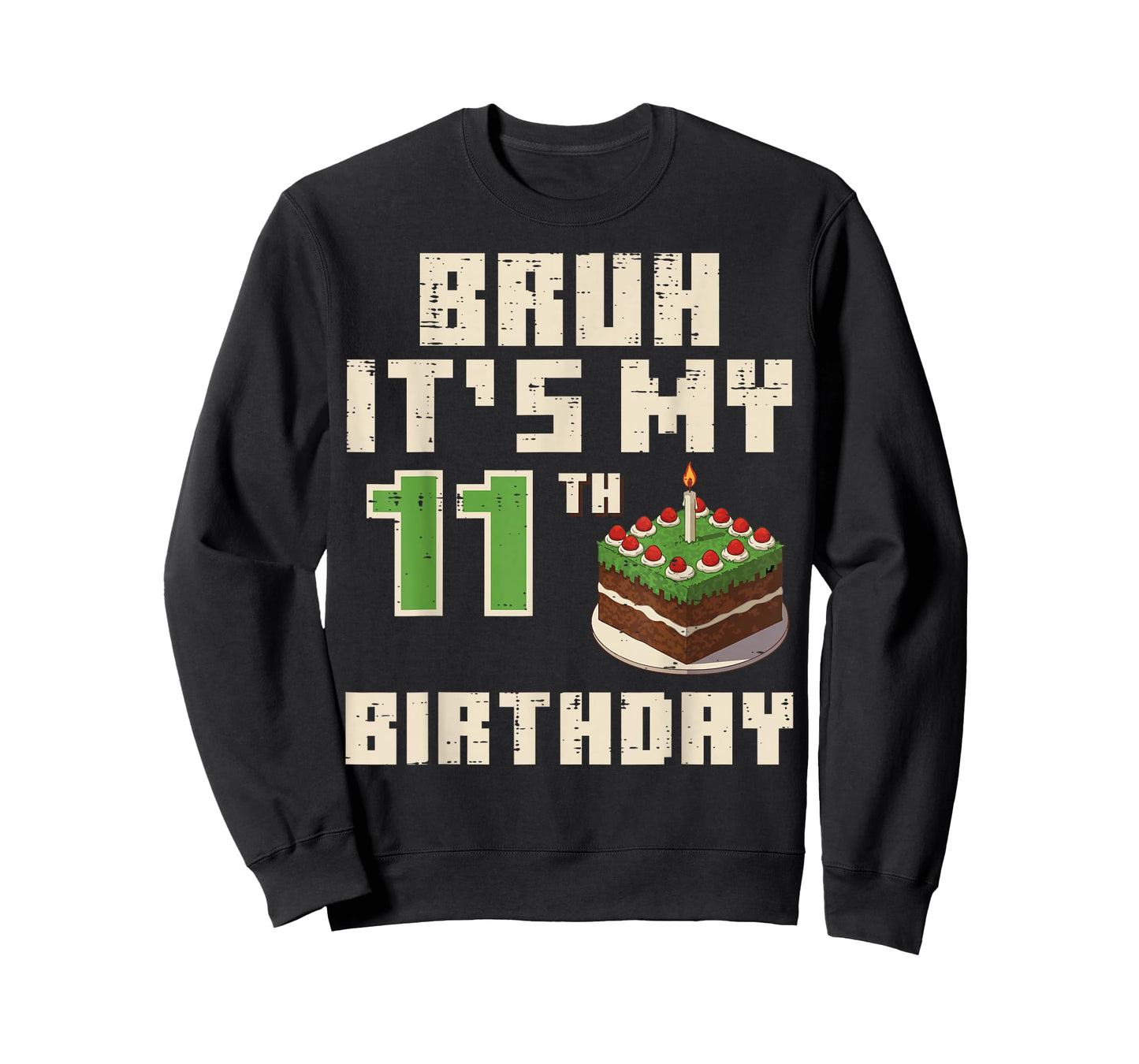 11th Birthday Pixel Gaming 11 Year Old Gamer Bday Boys Kids T-Shirt
