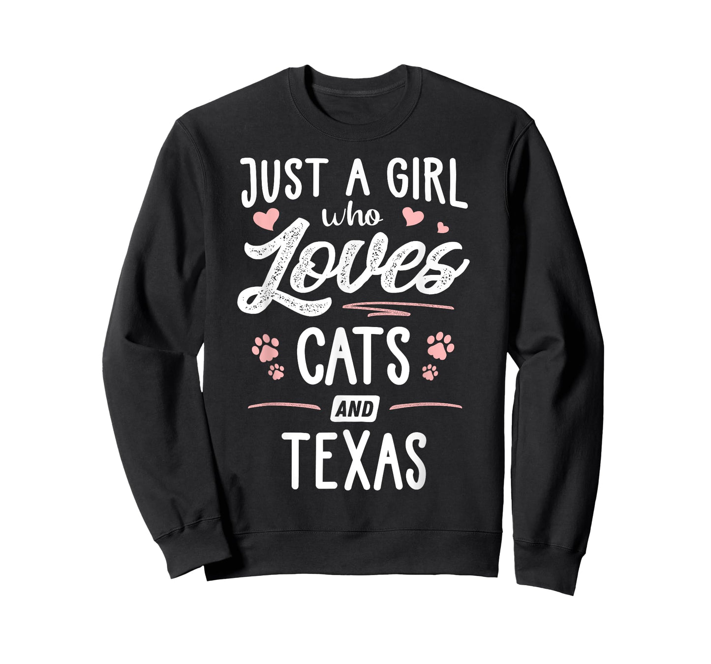 Just A Girl Who Loves Cats And Texas Gift Cat Lover T-Shirt