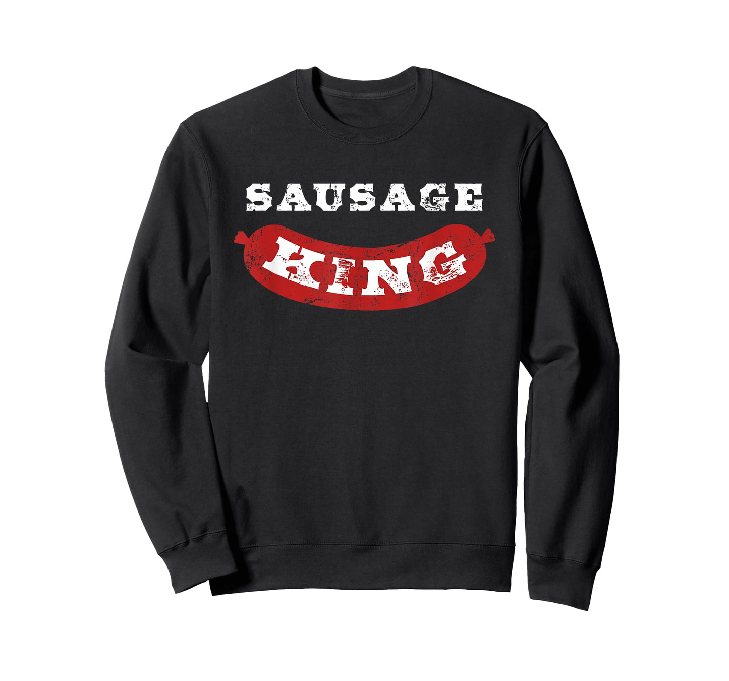 Sausage King Funny Distressed BBQ T-Shirt