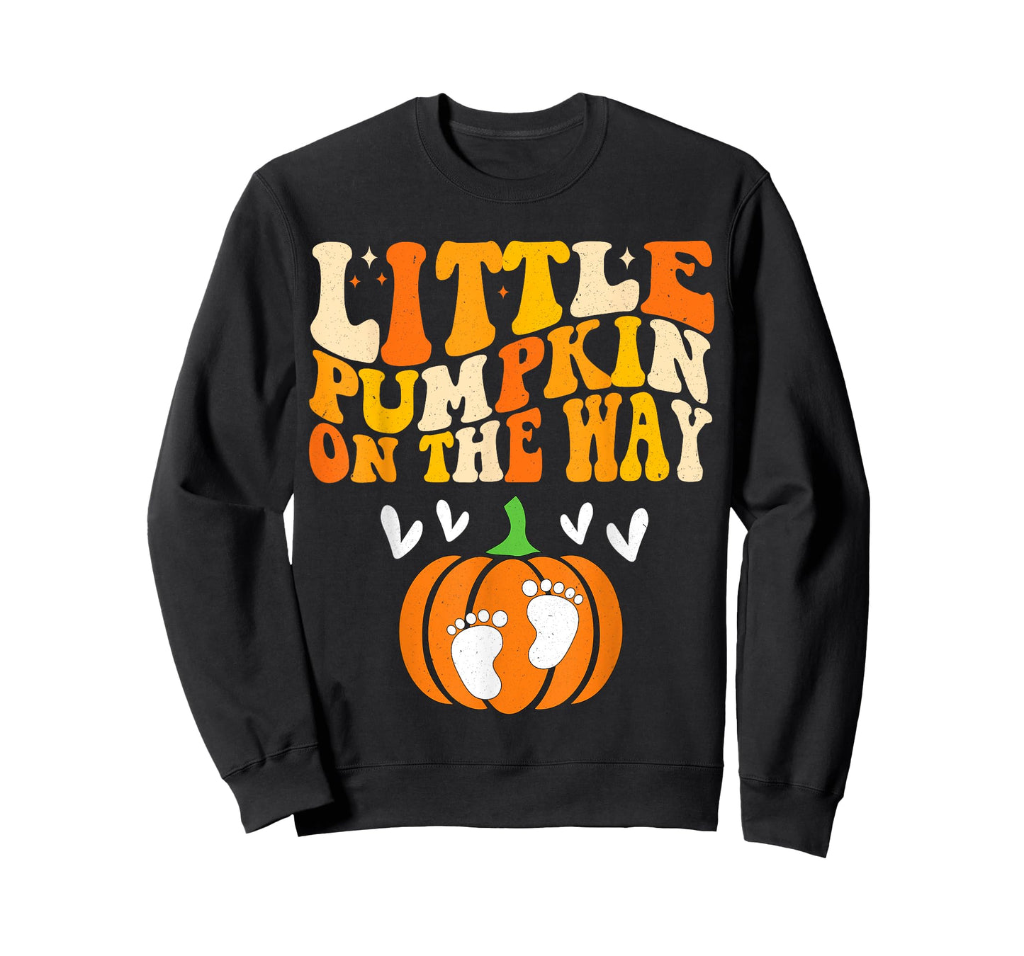 Little Pumpkin On The Way Halloween Pregnancy Announcement T-Shirt