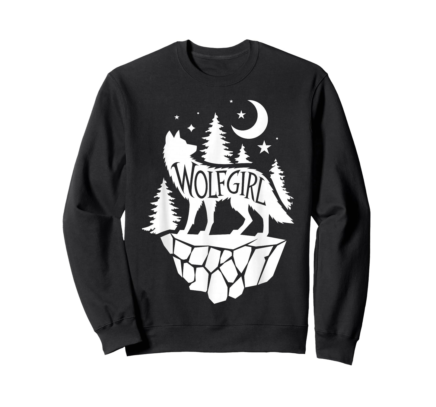 Cute Wolf Art for Women Girls Howling Wolves Wolf Lover T-Shirt