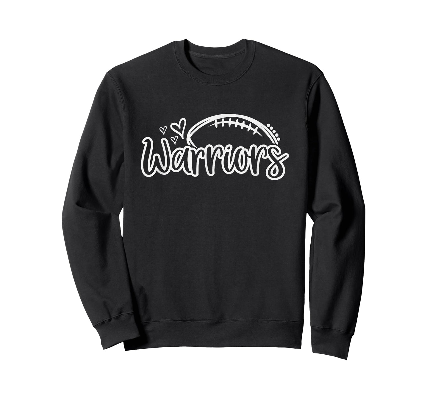 Football Warriors School Sports Fan Team Spirit T-Shirt