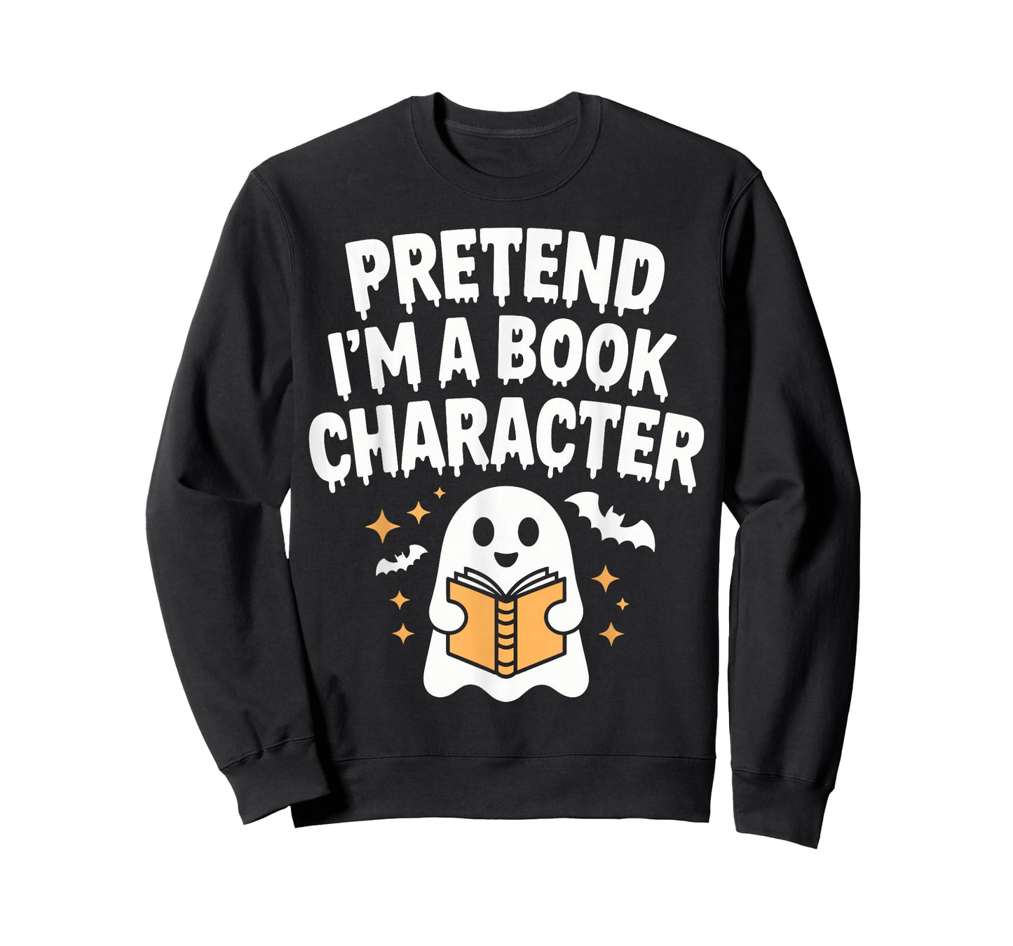 Pretend I'm A Book Character Costumes Kids Halloween Ghost T-Shirt