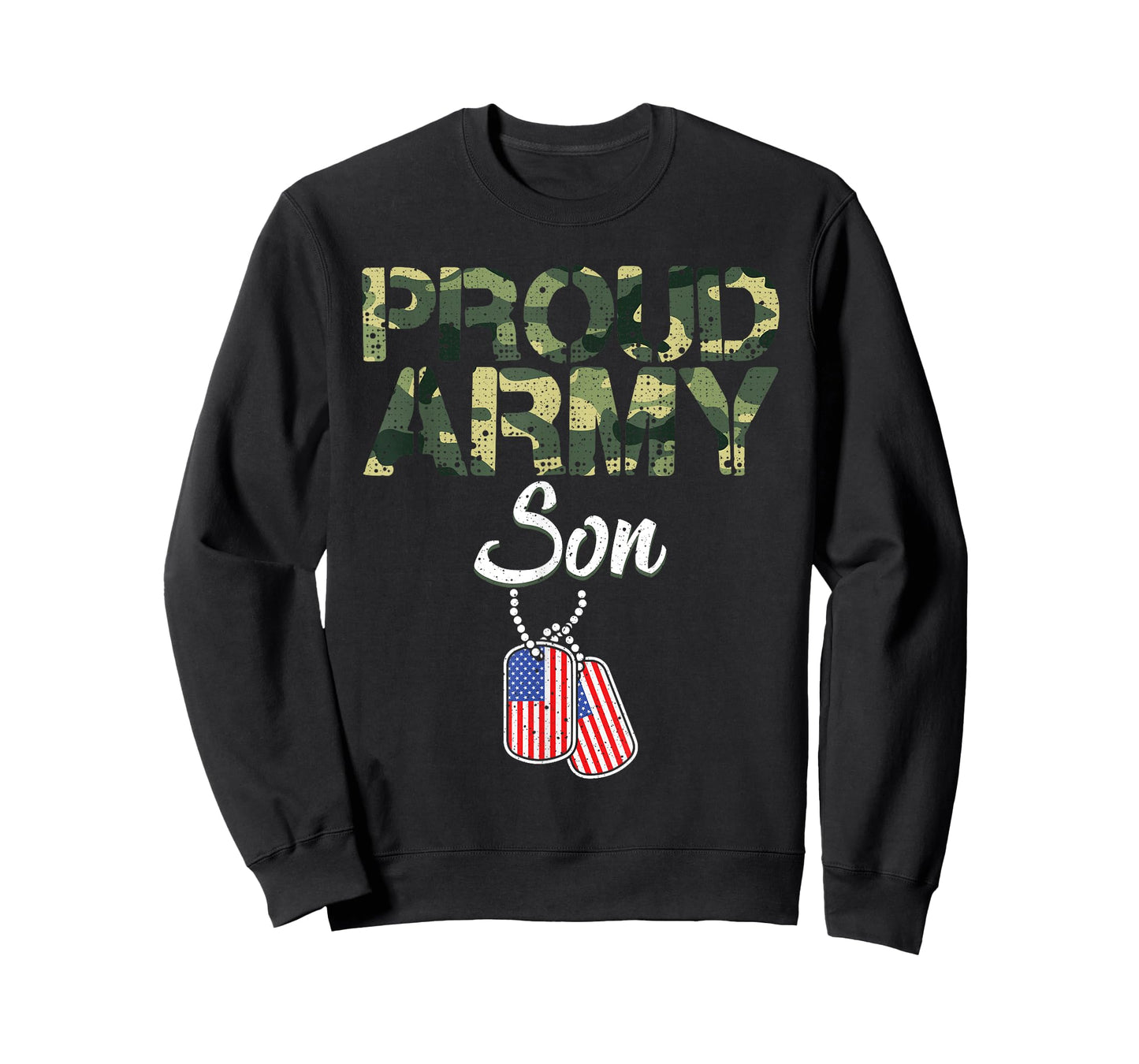 Funny Proud Army Son Military Camo Design For Kids Toddlers T-Shirt