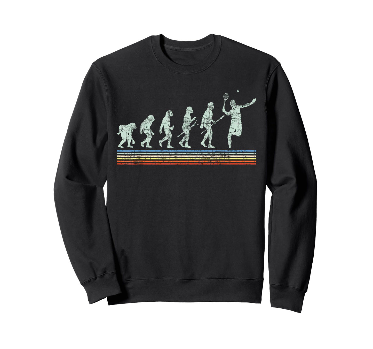 Retro Tennis Player Evolution - Racket Game Sports Lover T-Shirt