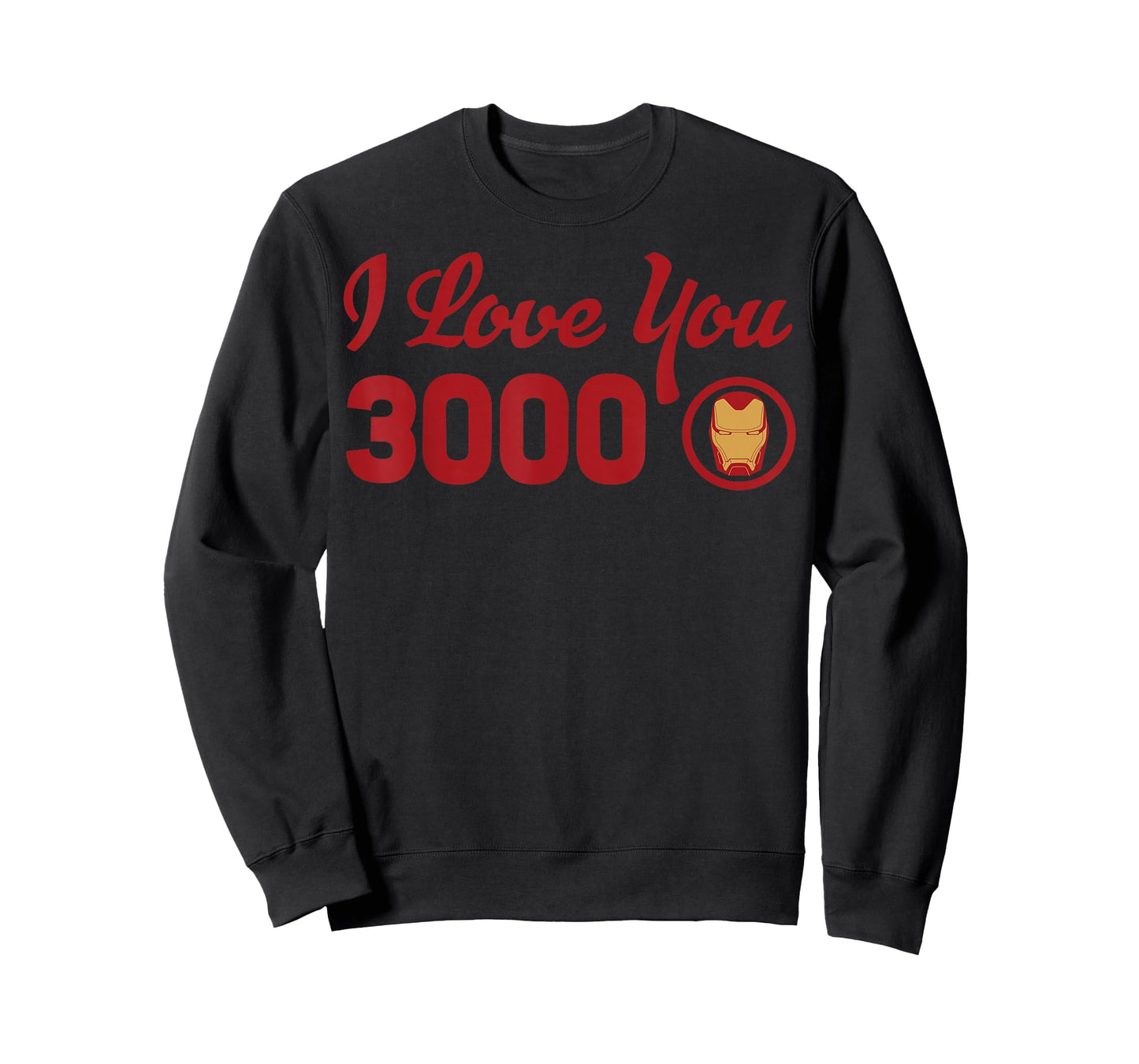 Marvel Avengers Endgame Iron Man I Love You 3000 Red Logo T-Shirt