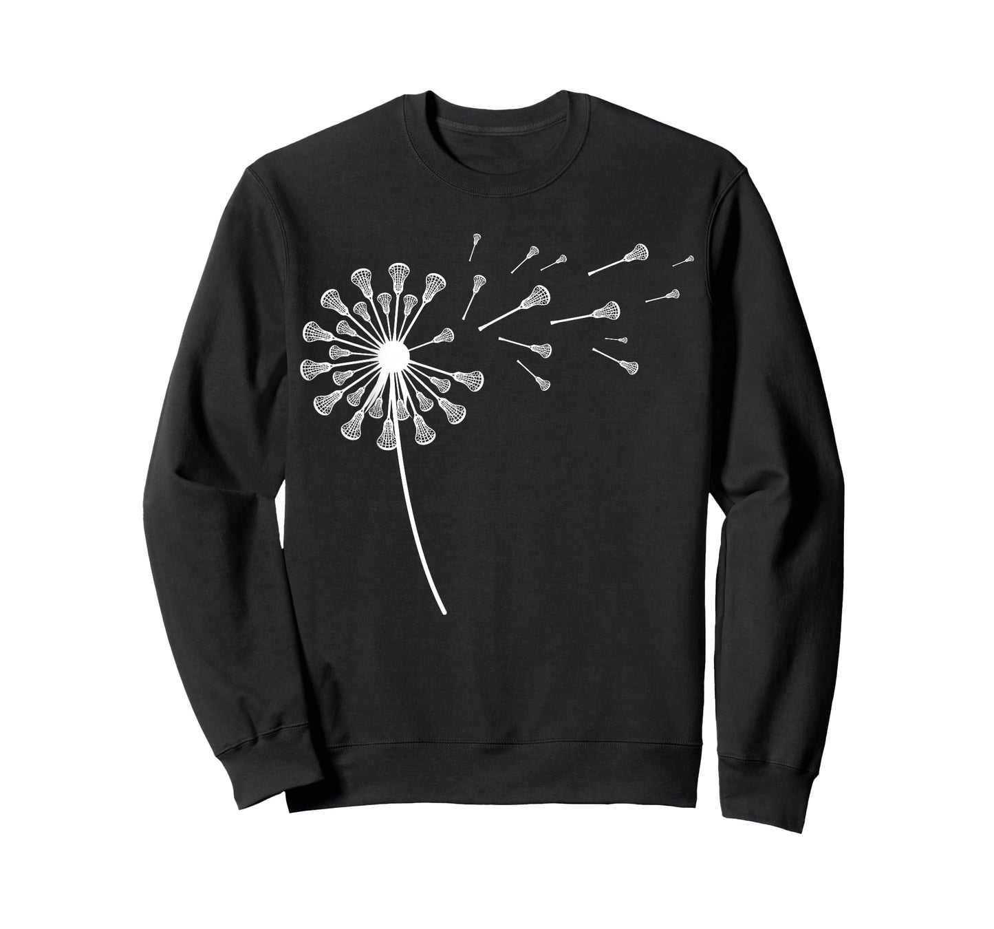 Womens Dandelion Lacrosse Stick LAX Clothes Girls Lacrosse T-Shirt