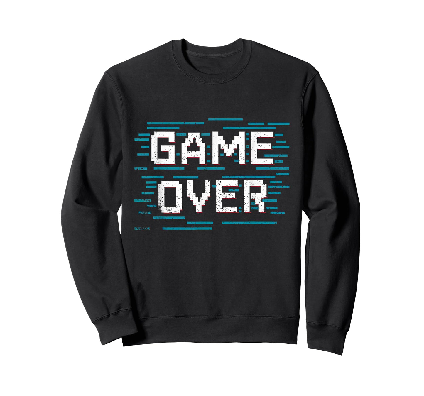 Pixelated GAME OVER Glitch Effect Design for Retro Gamers T-Shirt