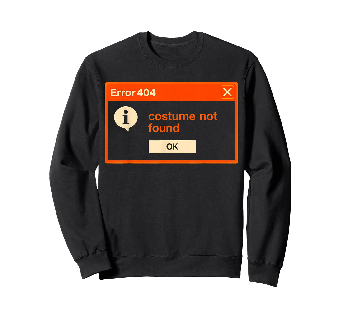 Error 404 Costume Not Found Funny Programmer Halloween T-Shirt