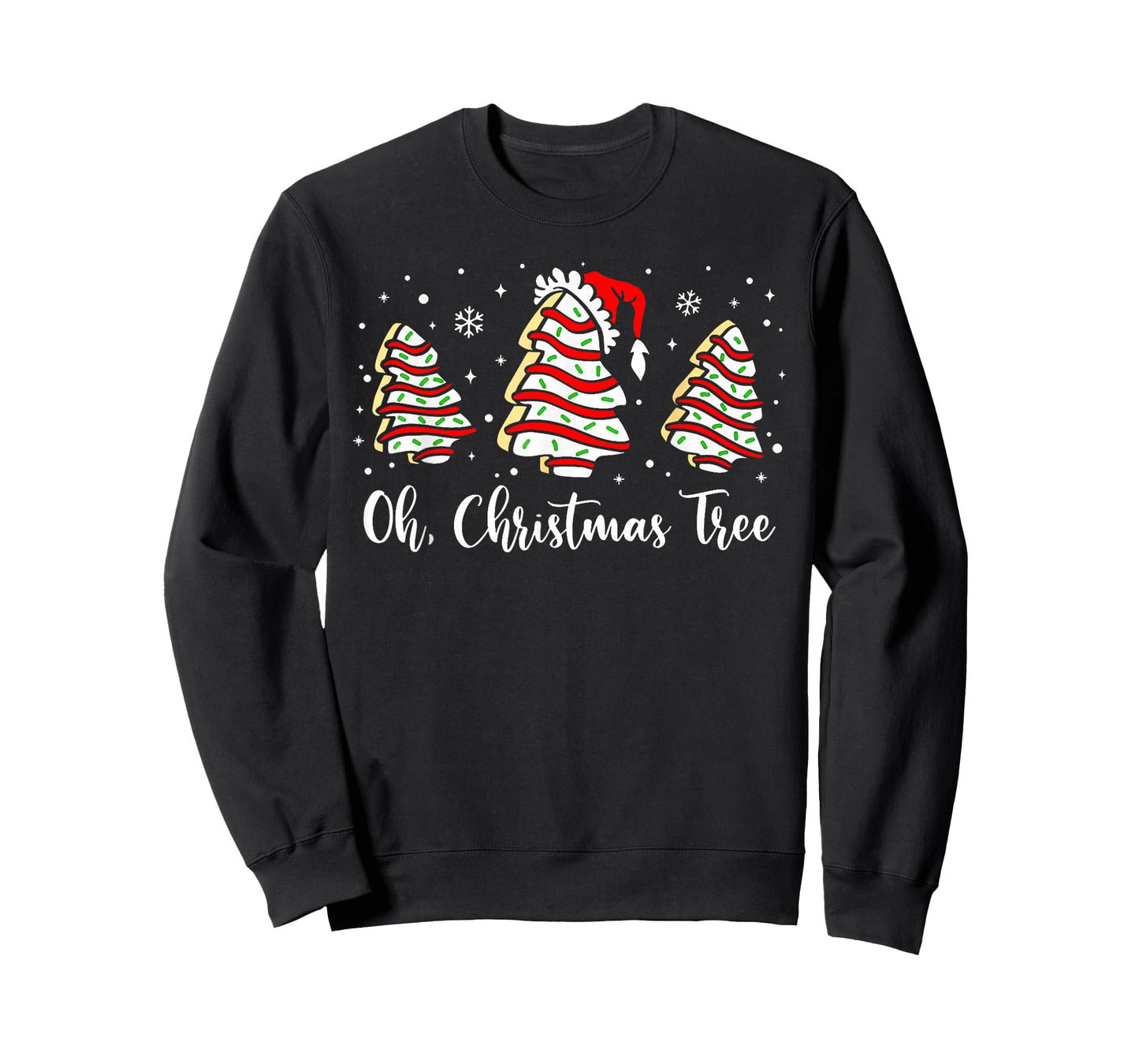 Groovy Oh Christmas Tree Cakes Debbie Becky Jen Cake Lovers T-Shirt