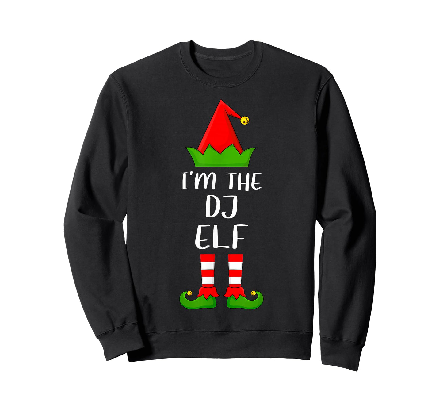 Funny Matching Family I'm The DJ Elf Christmas T-Shirt