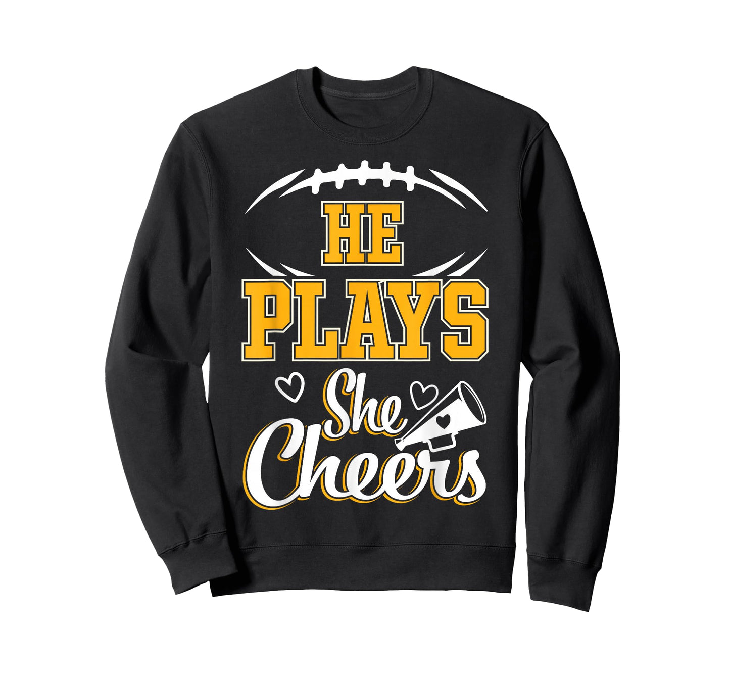 Football and Cheer Mom Cheerleading Mother Football T-Shirt