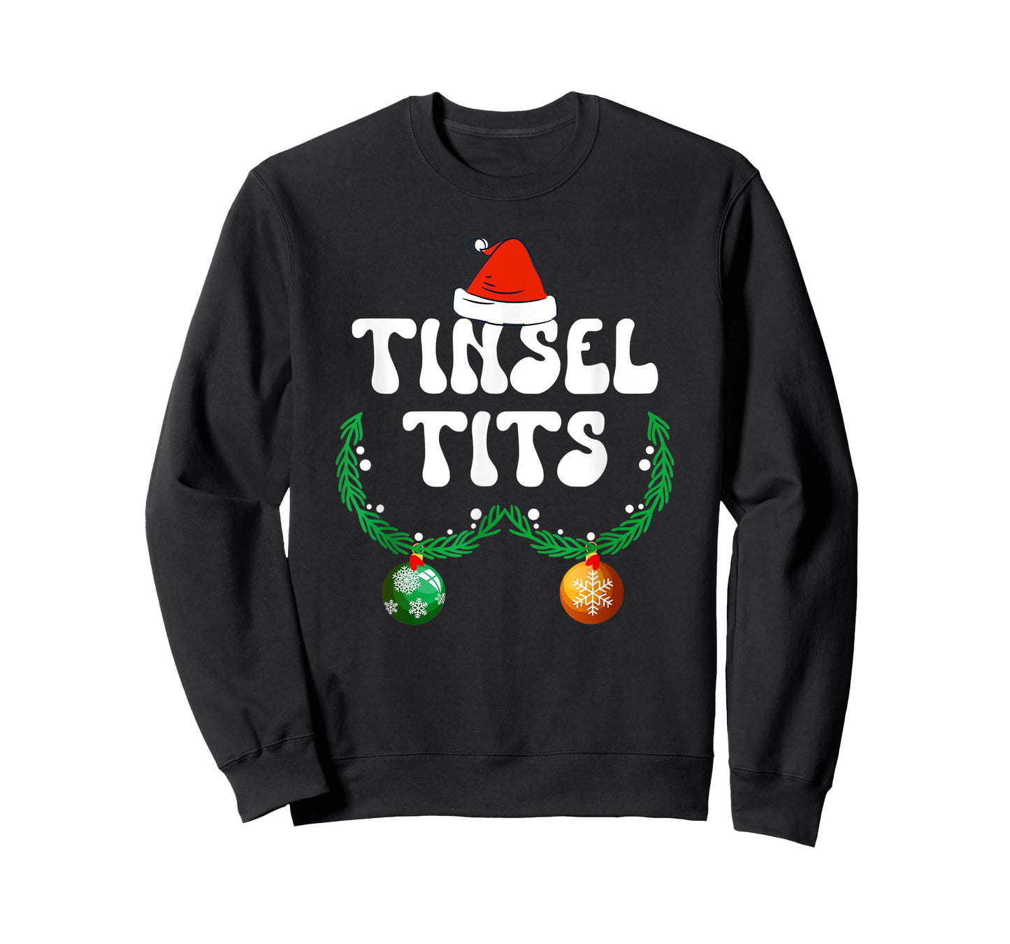 Jingle Balls Tinsel Tits Couple Chestnuts Christmas Pajamas T-Shirt