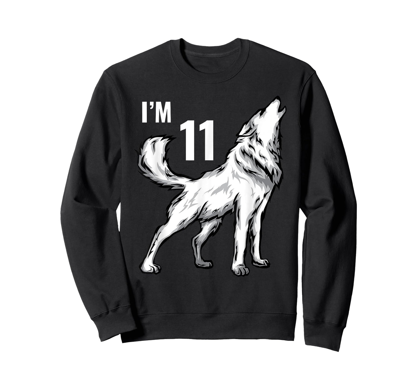 11th Birthday 11 Years Wolf Cub Howling Wolf Pack Wildlife T-Shirt