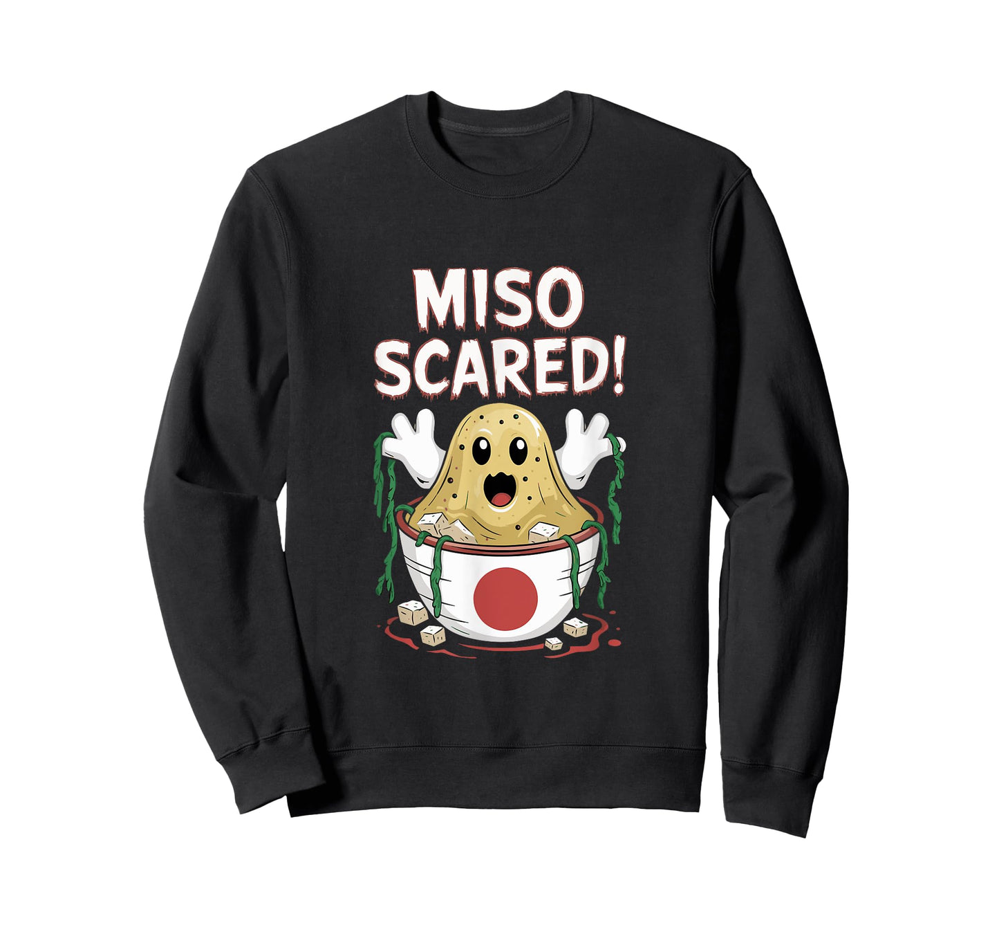 Miso Scared Japanese Halloween Pun - Japan Miso Soup Costume T-Shirt