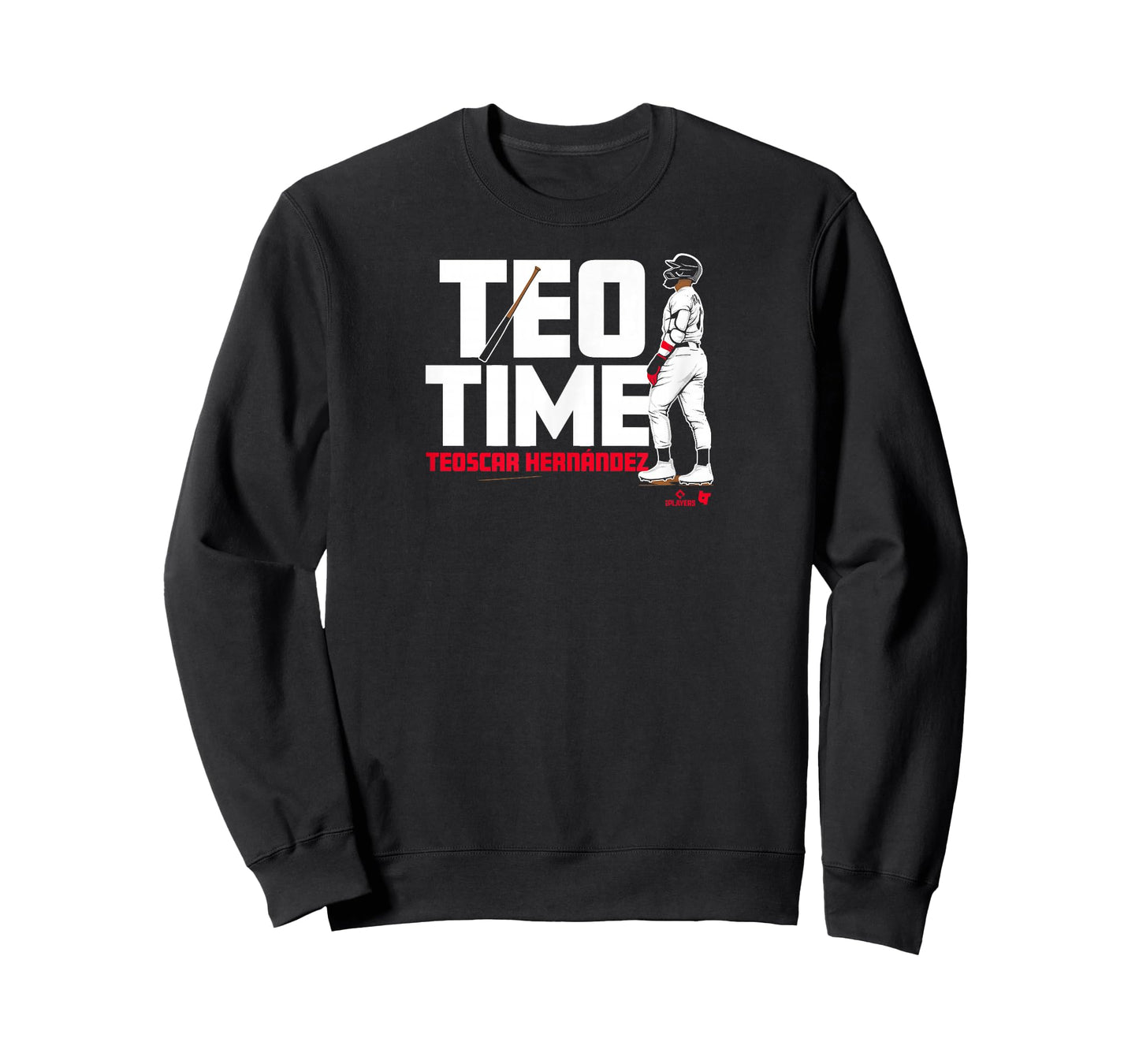 BreakingT Teoscar Hernandez - Teo Time - Los Angeles Baseball T-Shirt, Small, Blue