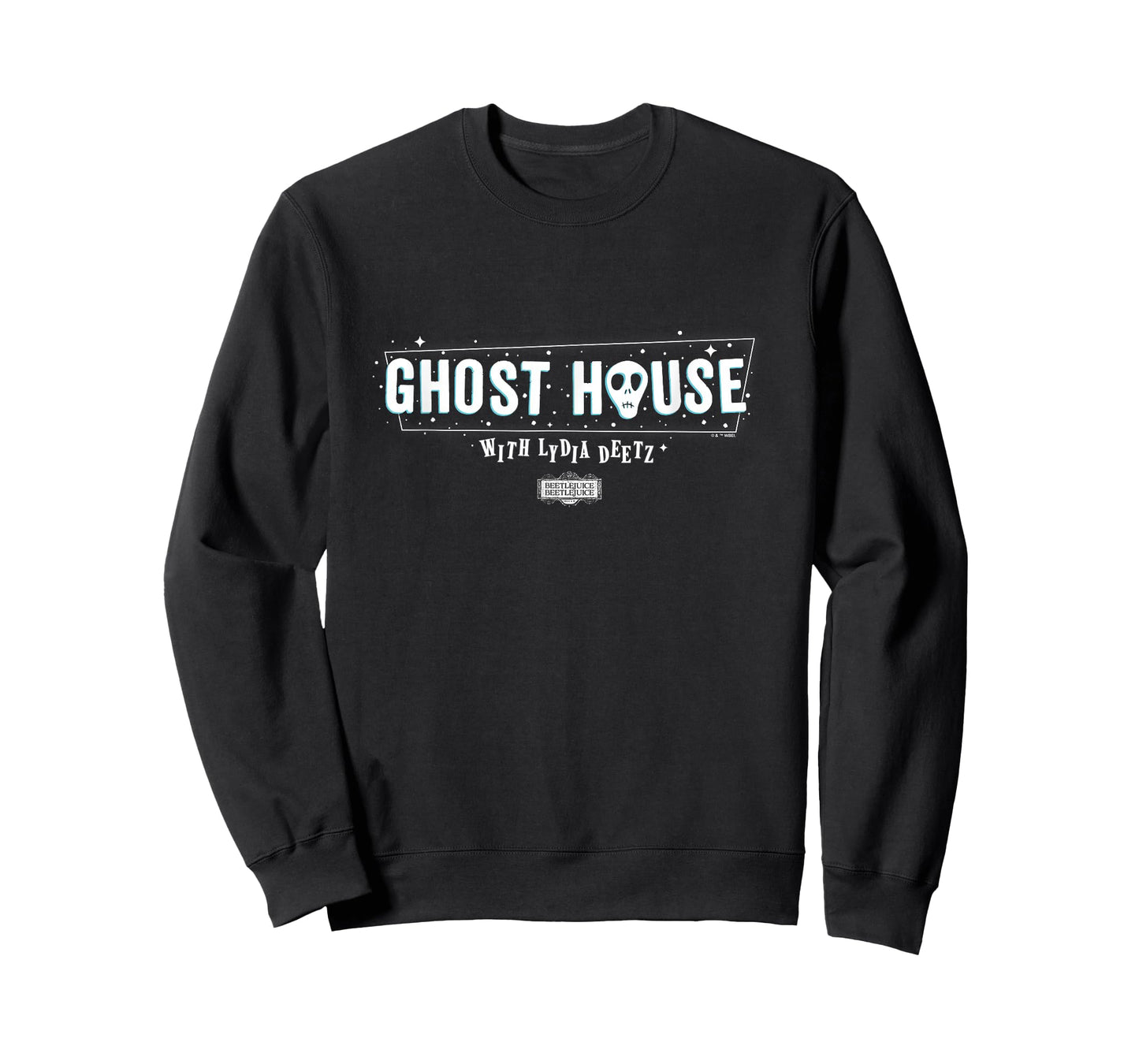 Beetlejuice Beetlejuice Ghost House With Lydia Deetz Logo T-Shirt