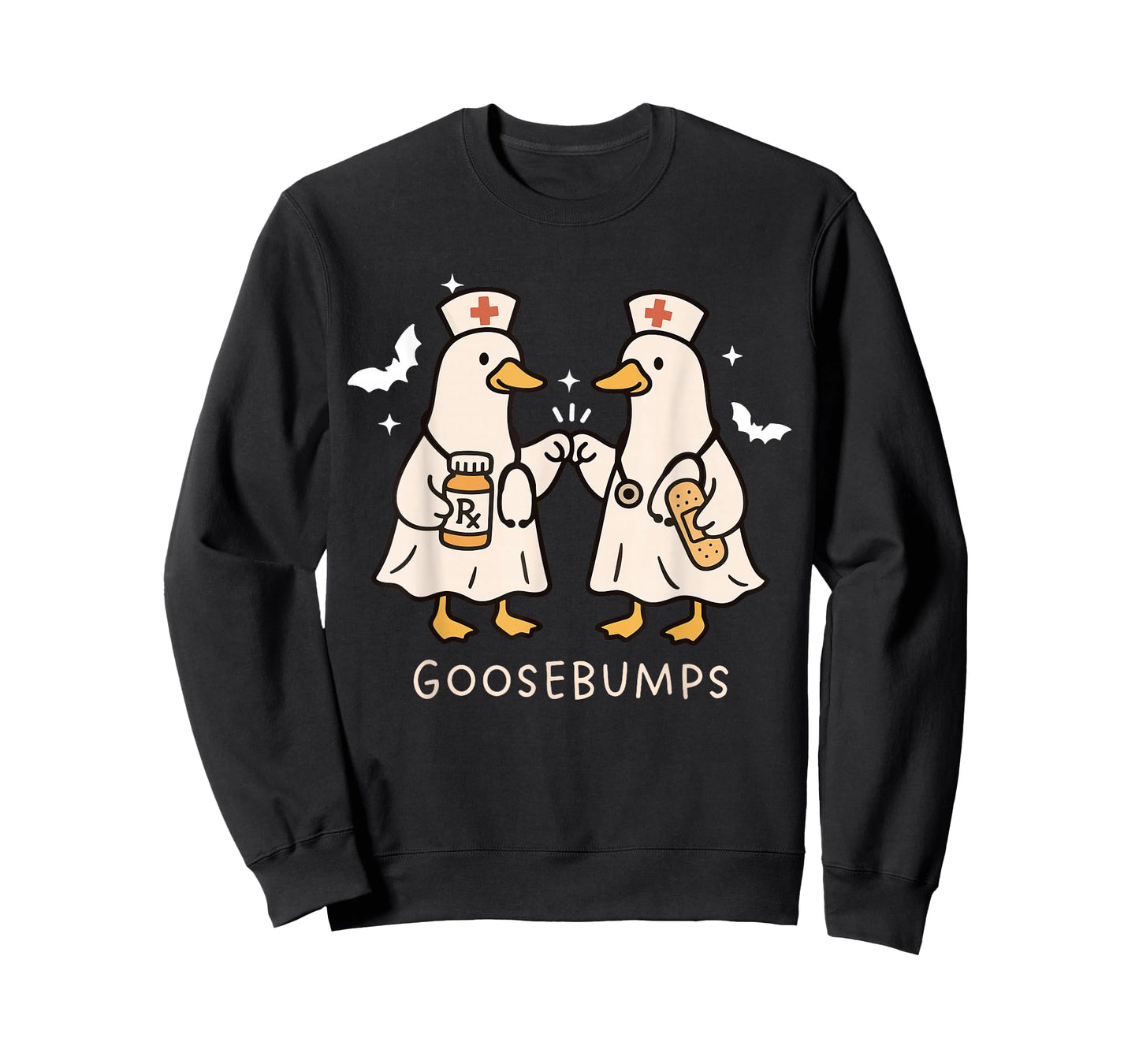 Funny Goosebumps Silly Goose Nurse Halloween Costume T-Shirt