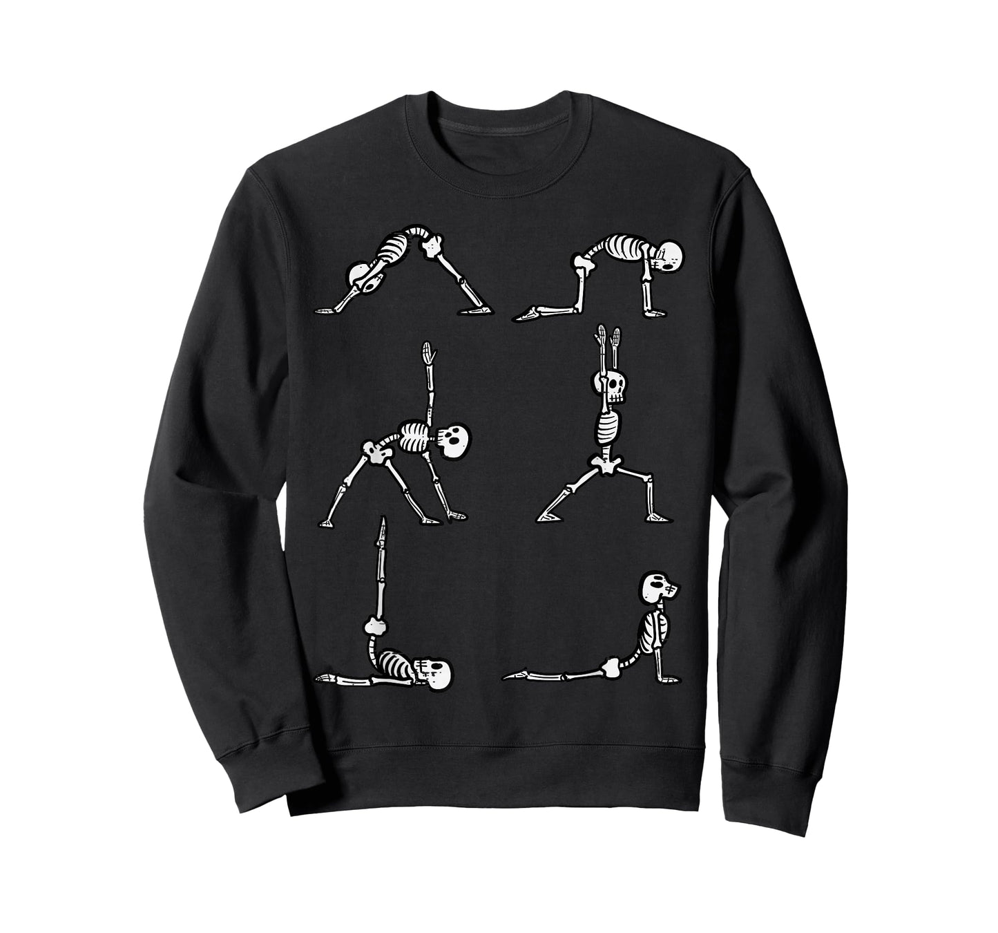 Halloween Yoga Poses Skeleton Asana Yogi Costume Women Men T-Shirt