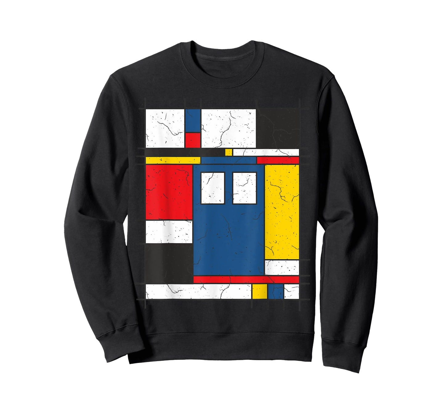 De Stijl Love The Blue Police Public Call Box 2 - Fan Fun T-Shirt