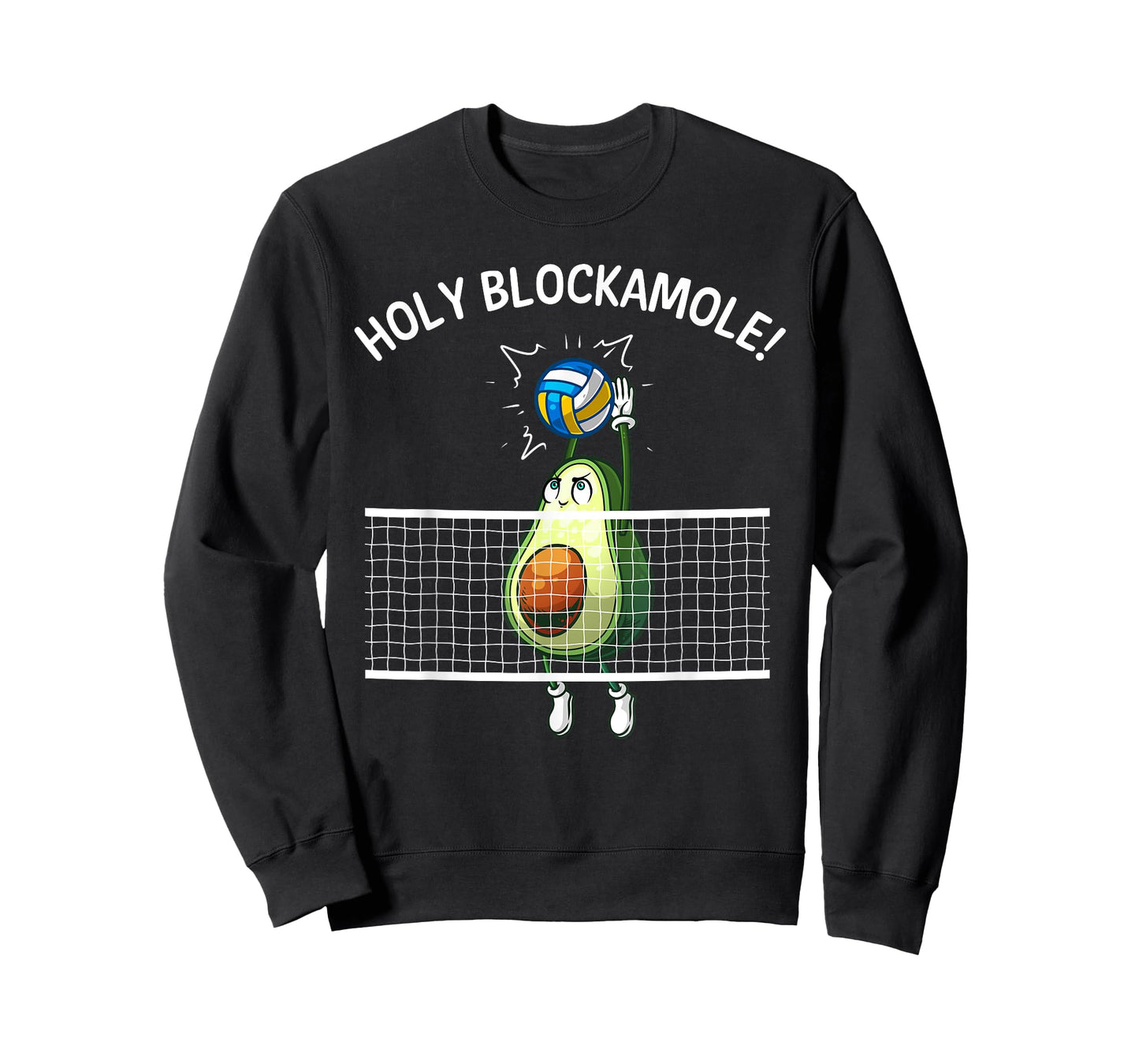 Funny Volleyball For Men Women Holy Guacamole Player Blocker T-Shirt