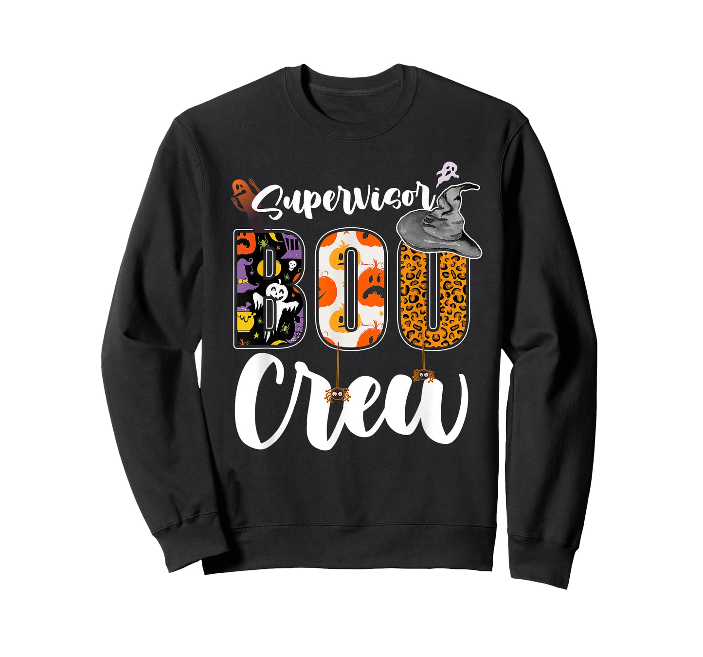 Supervisor Boo Crew Halloween Matching Manager T-Shirt