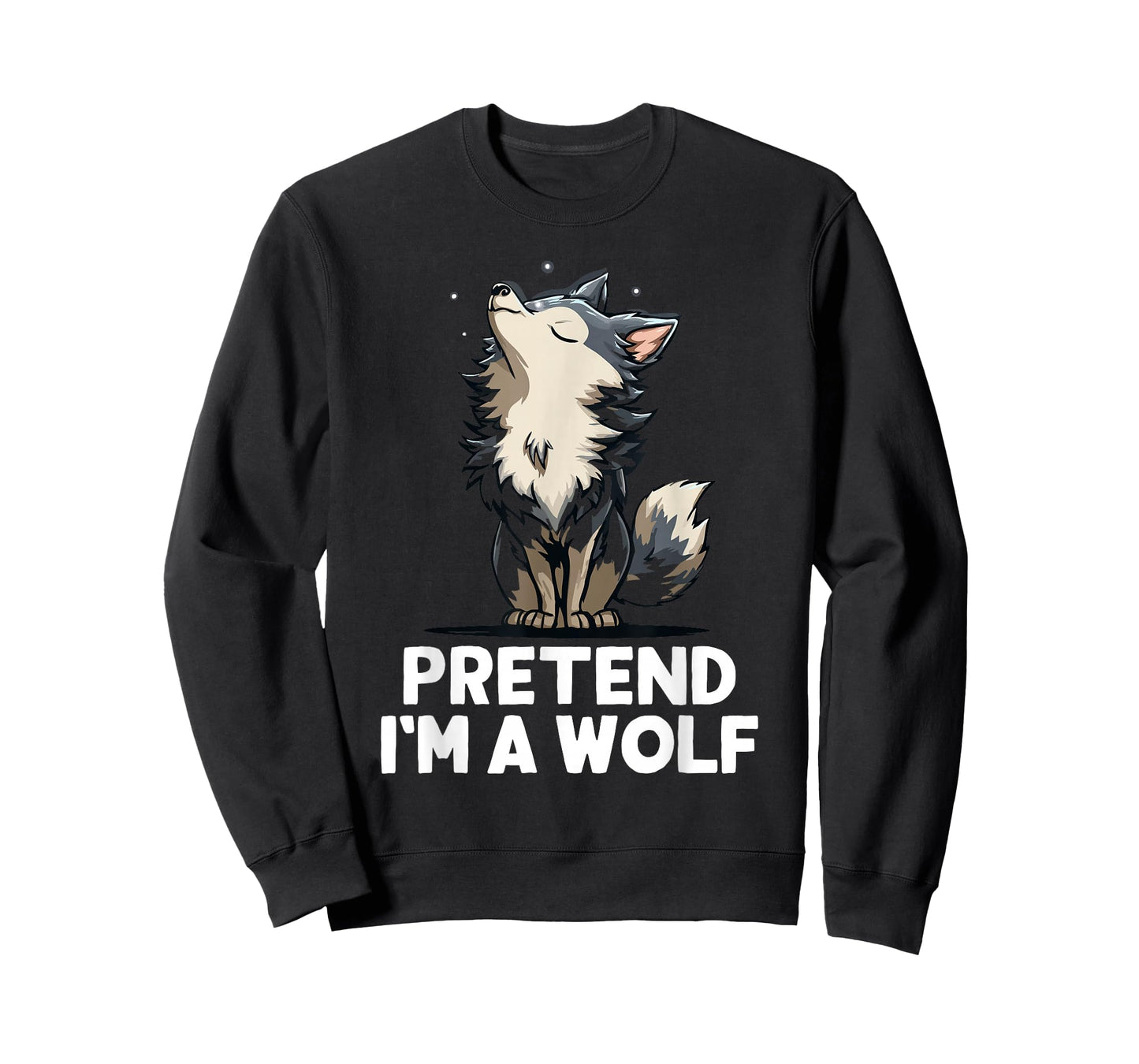 Easy Pretend I'm A Wolf Costume Halloween Funny Boys Kids T-Shirt