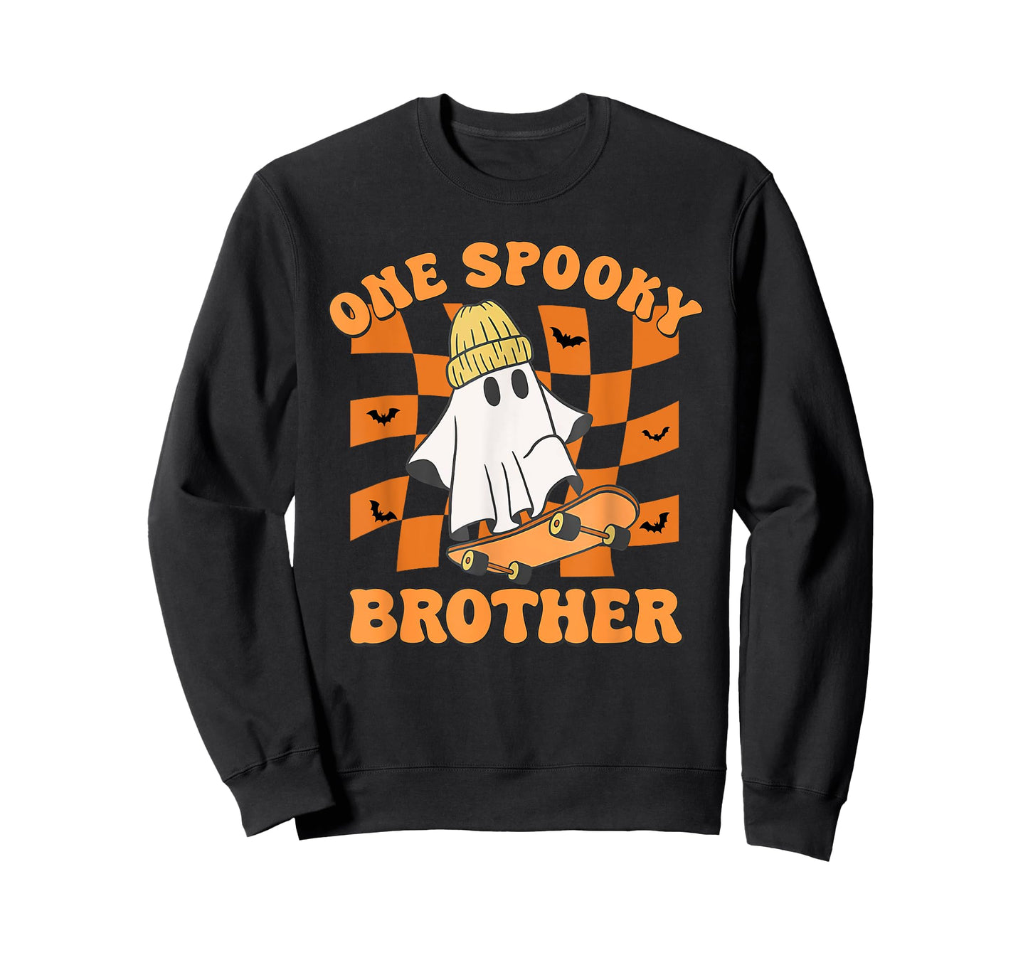 One Spooky Brother Birthday Halloween Skateboarding Ghost T-Shirt