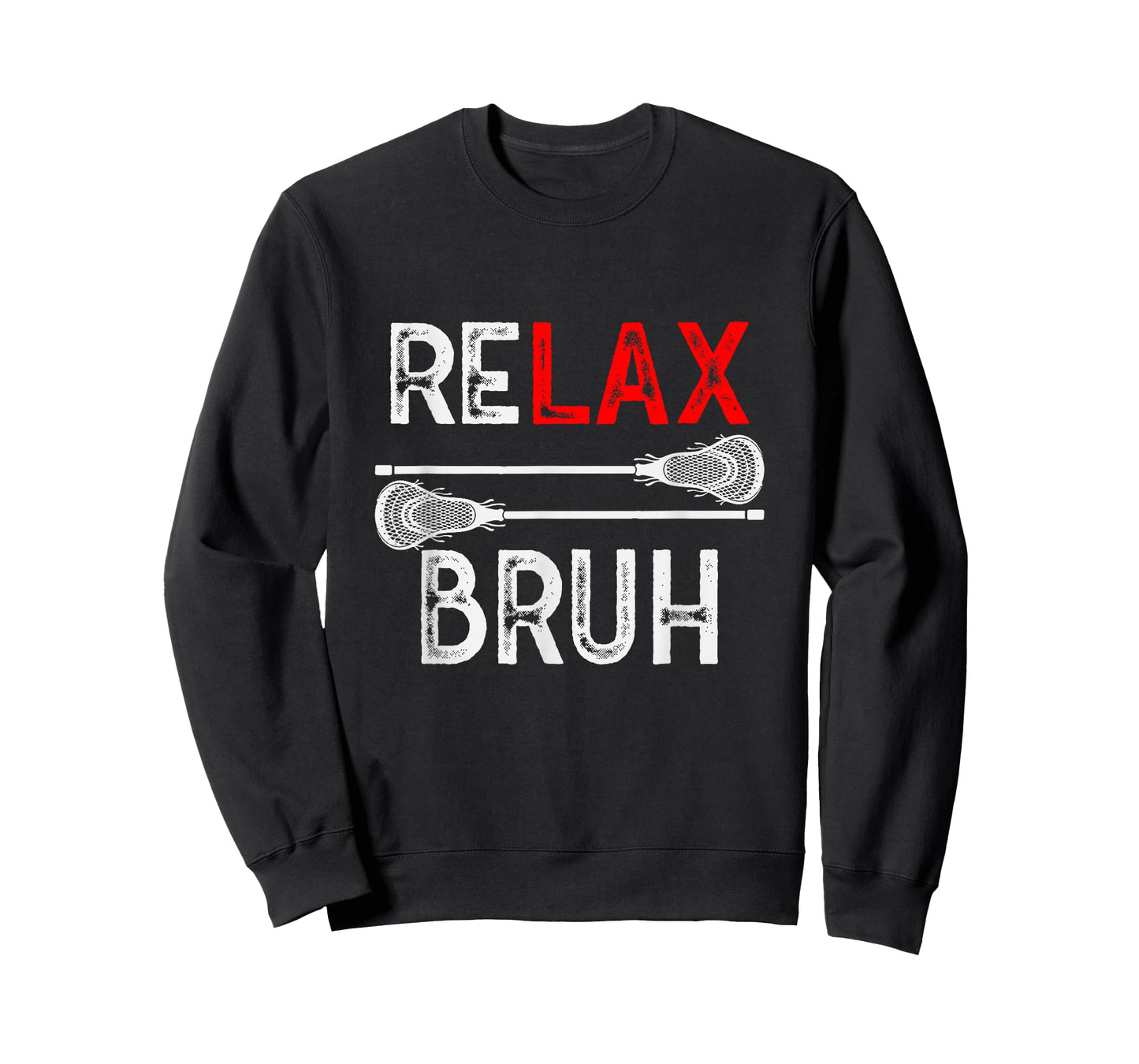 Lacrosse RELAX Bruh LAX Graphic Tee Girl Boy Teen Funny T-Shirt